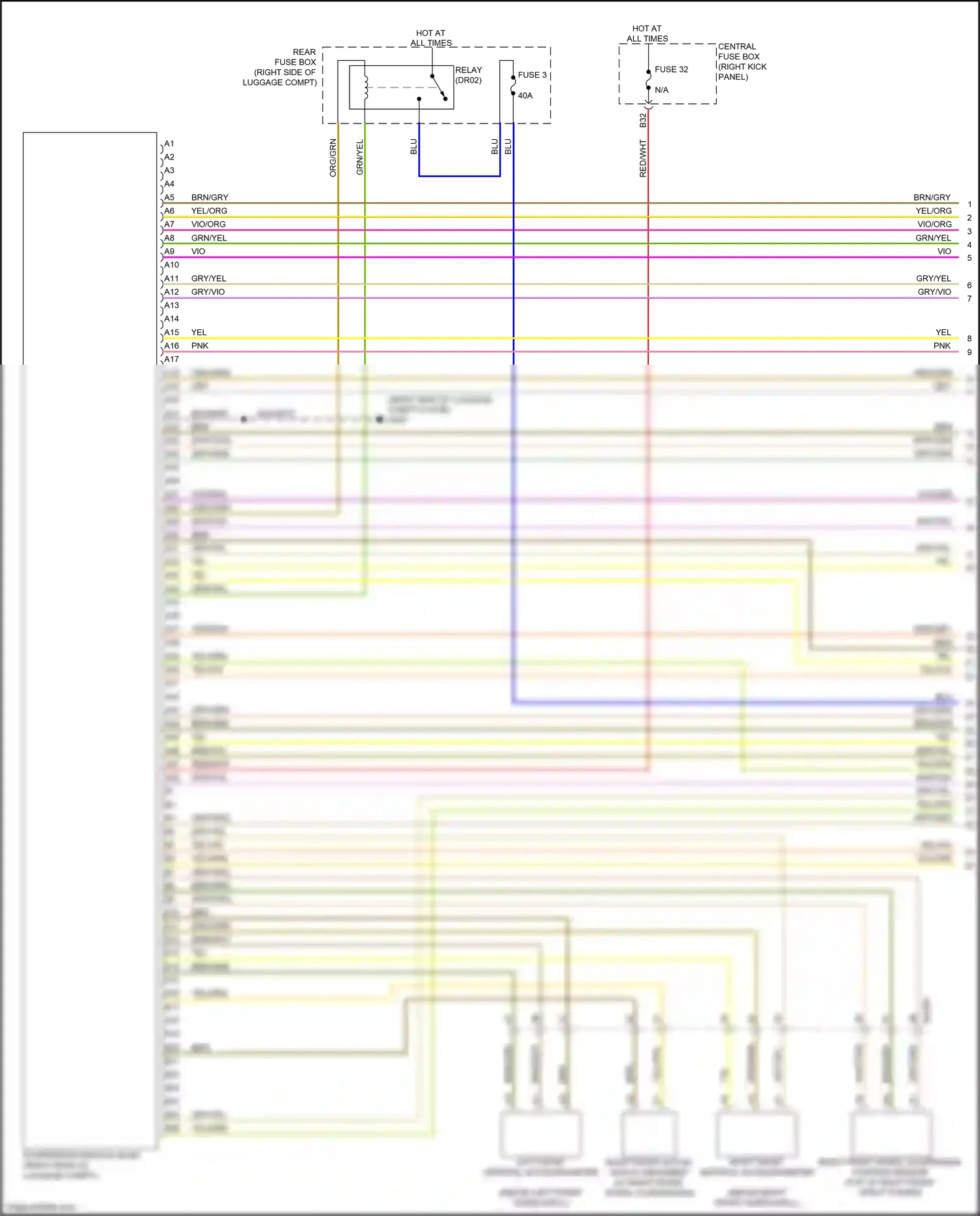 Wiring diagram left front vertical accelerometer for Volvo XC90 II facelift (2019-2024) (1 of 1)