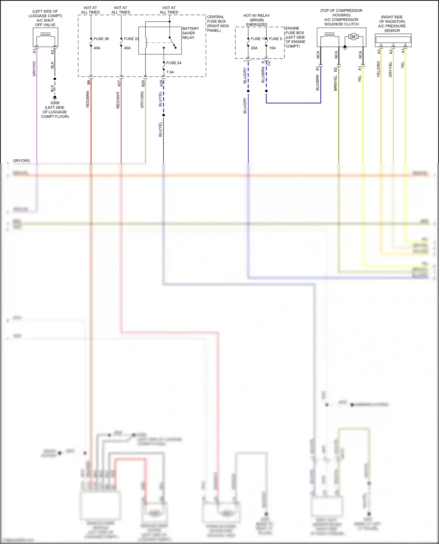 Wiring diagram mirrors system for Volvo XC90 II facelift (2019-2024) (2 of 6)