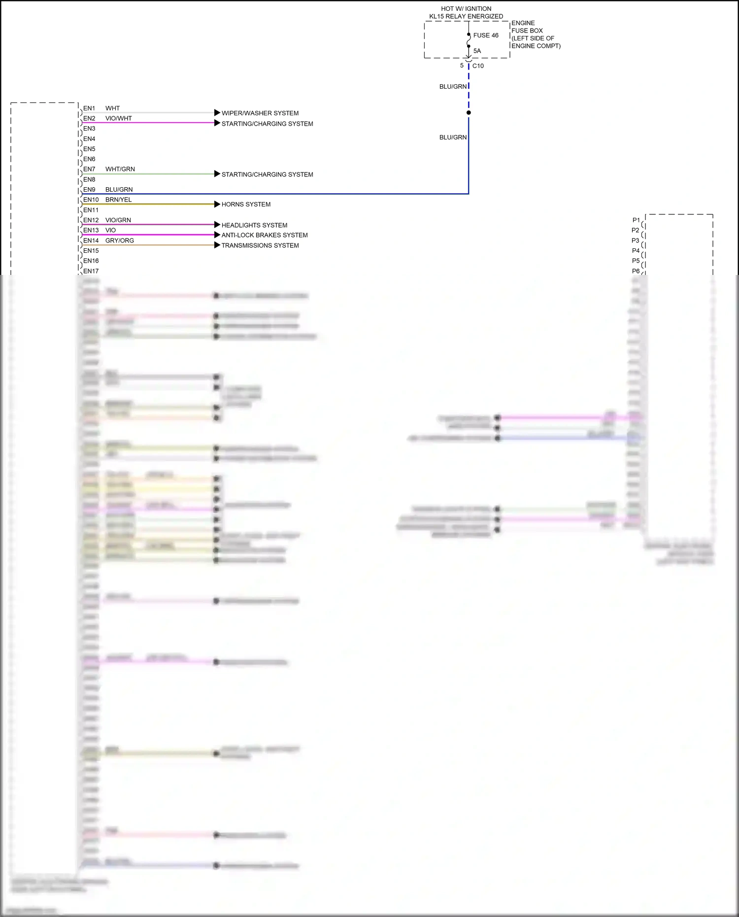 Wiring diagram transmissions system for Volvo XC90 II facelift (2019-2024) (1 of 3)