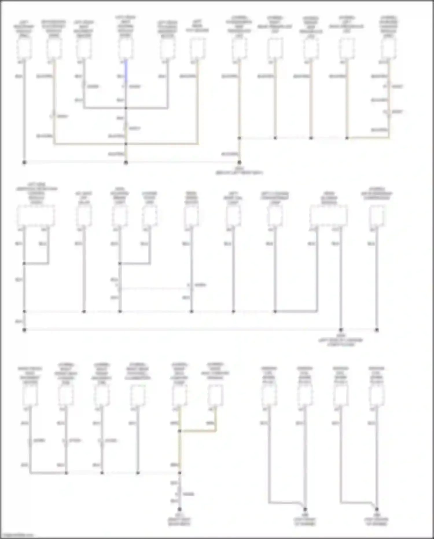 XC90 Volvo II (2014-2019): Ground distribution circuit (3 of 6)