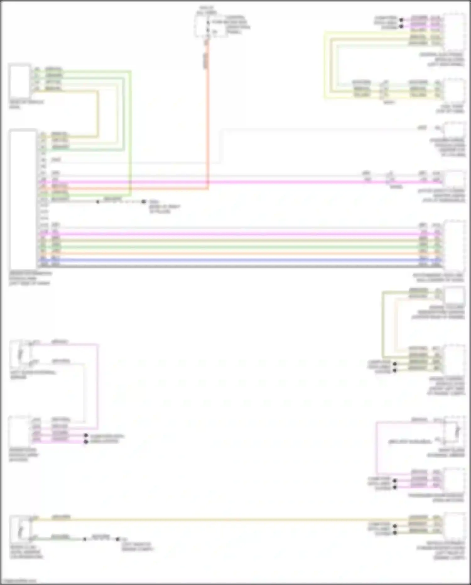 XC90 Volvo II (2014-2019): Instrument cluster circuit, except hybrid
