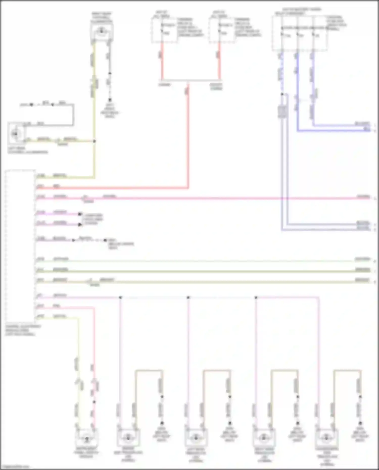 XC90 Volvo II (2014-2019): Courtesy lamps circuit (1 of 3)