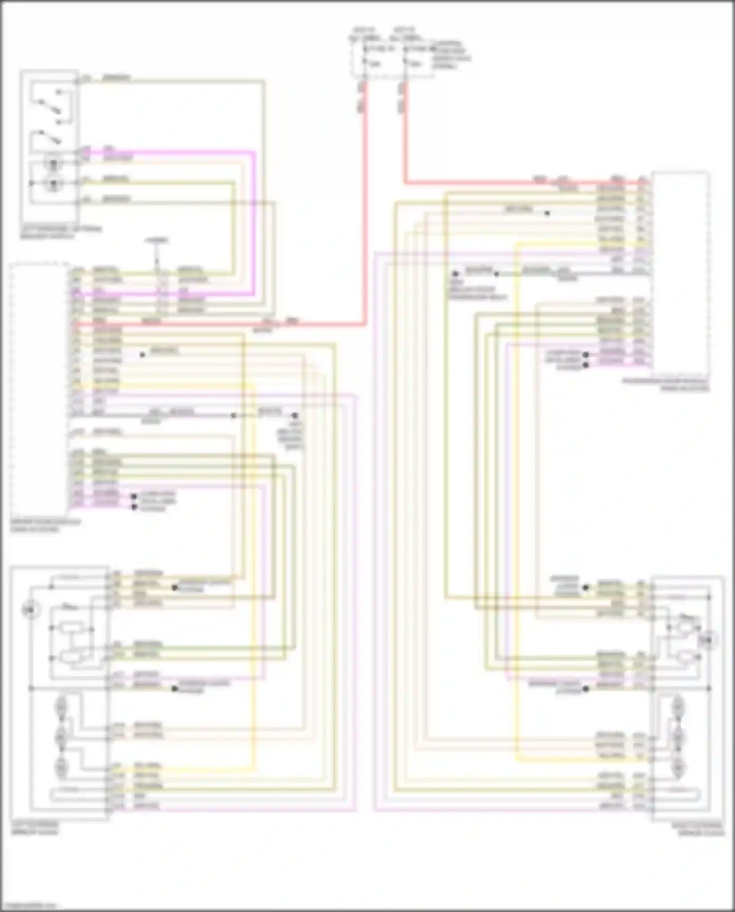 XC90 Volvo II (2014-2019): Memory mirrors circuit