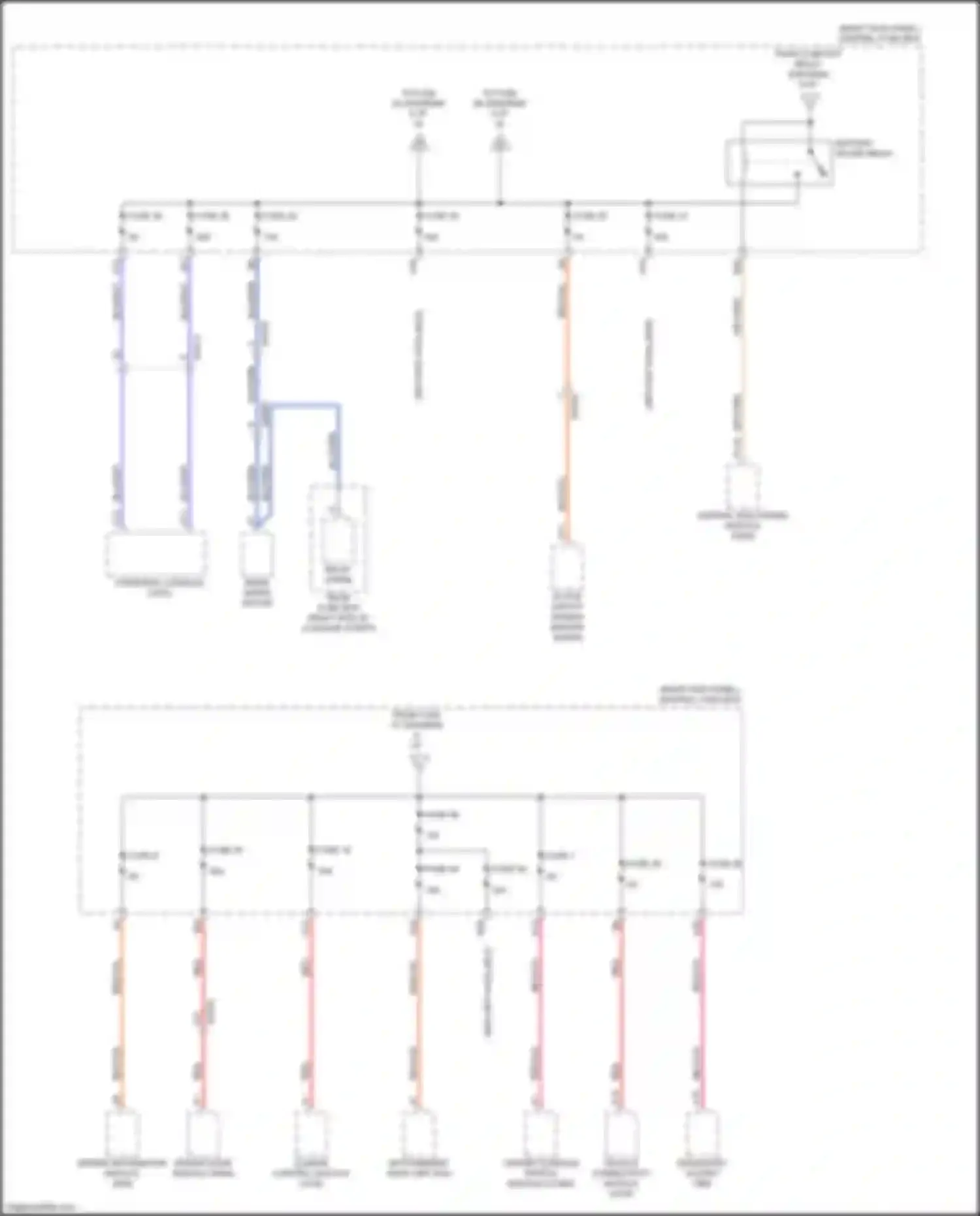 XC90 Volvo II (2014-2019): Power distribution circuit, except hybrid (2 of 9)