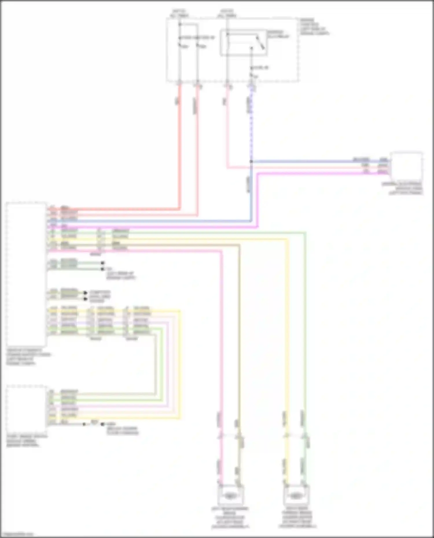 XC90 Volvo II (2014-2019): Electric parking brake circuit