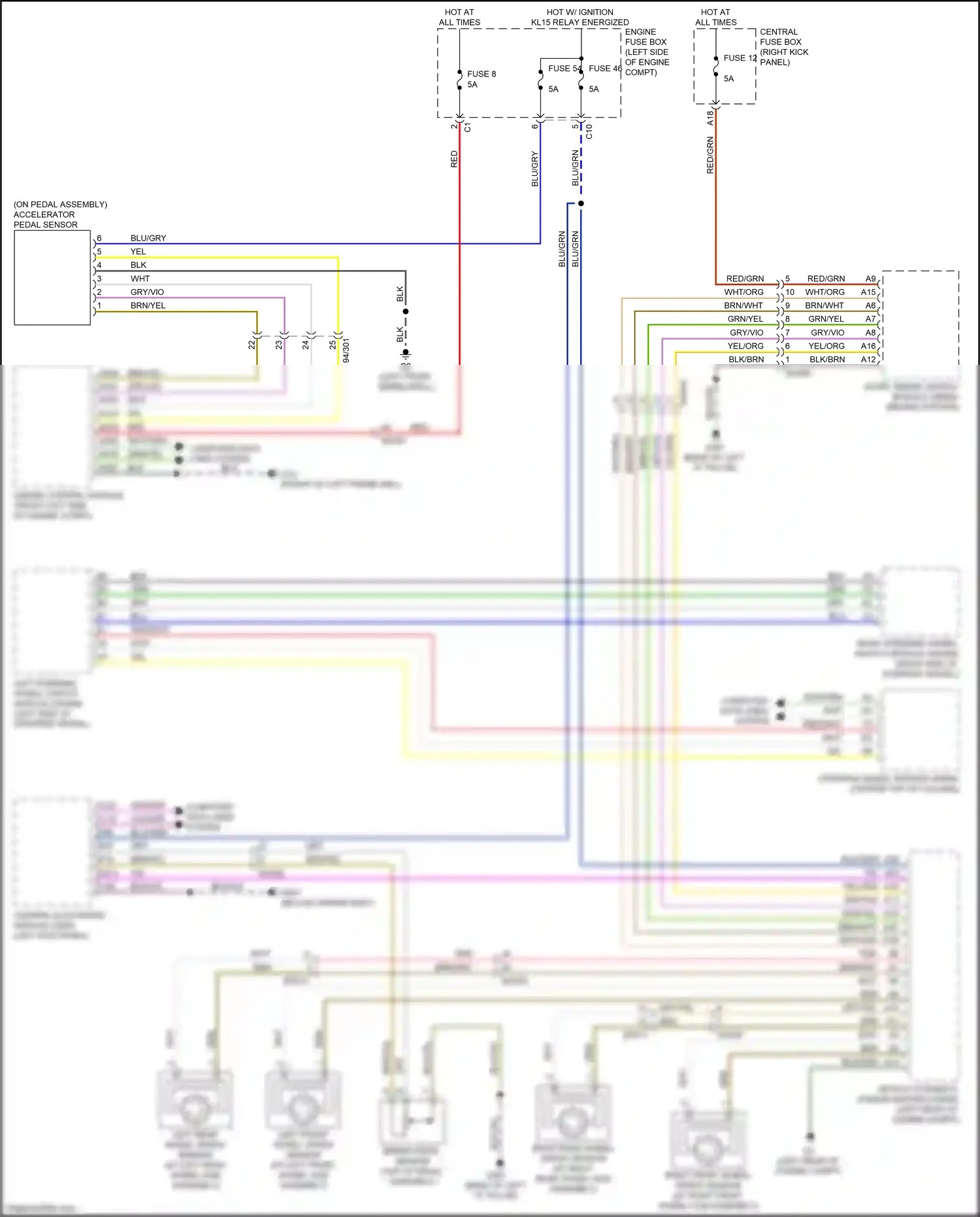 Wiring diagram blu for Volvo XC90 II (2014-2019) (1 of 57)