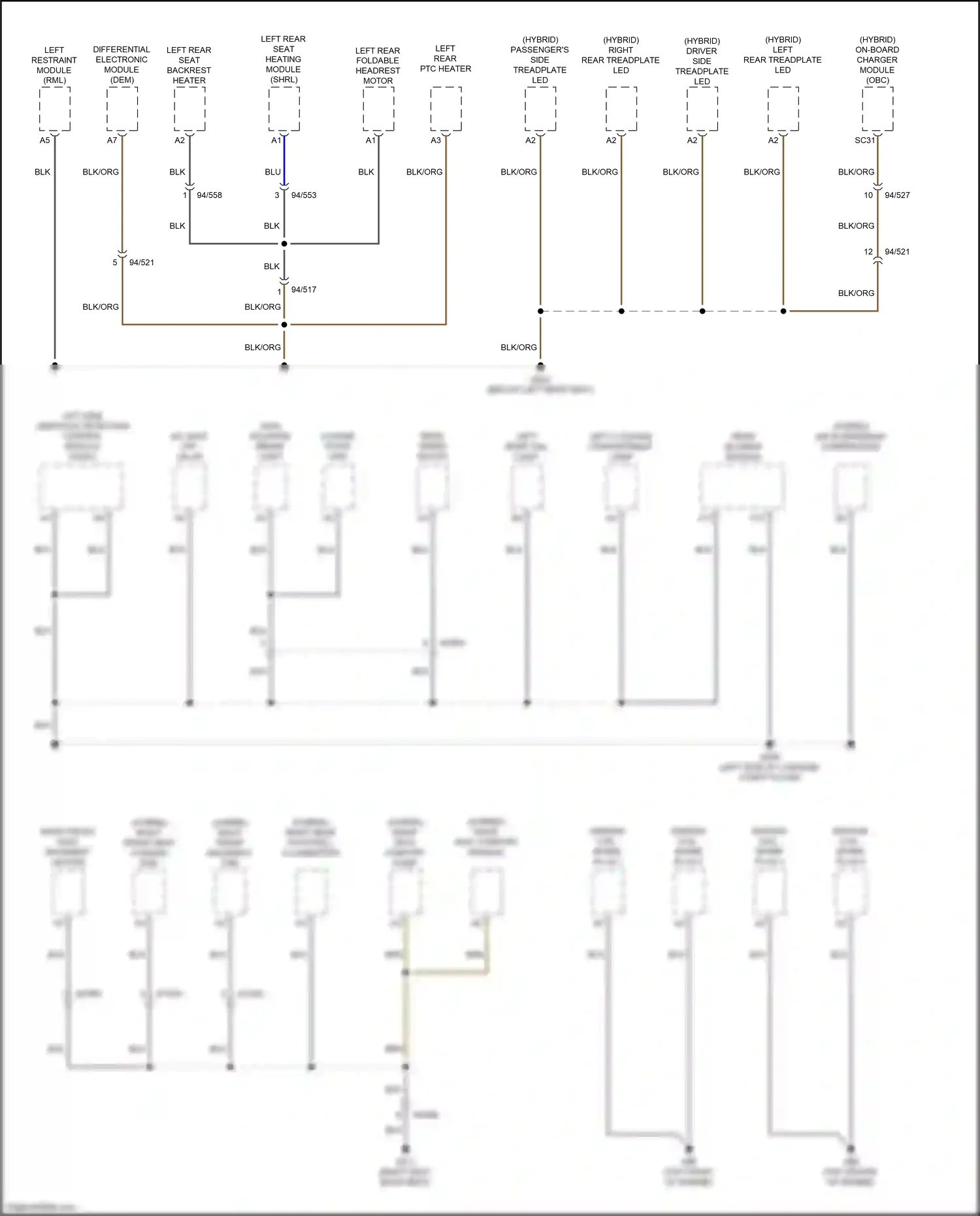 Wiring diagram blu for Volvo XC90 II (2014-2019) (5 of 57)
