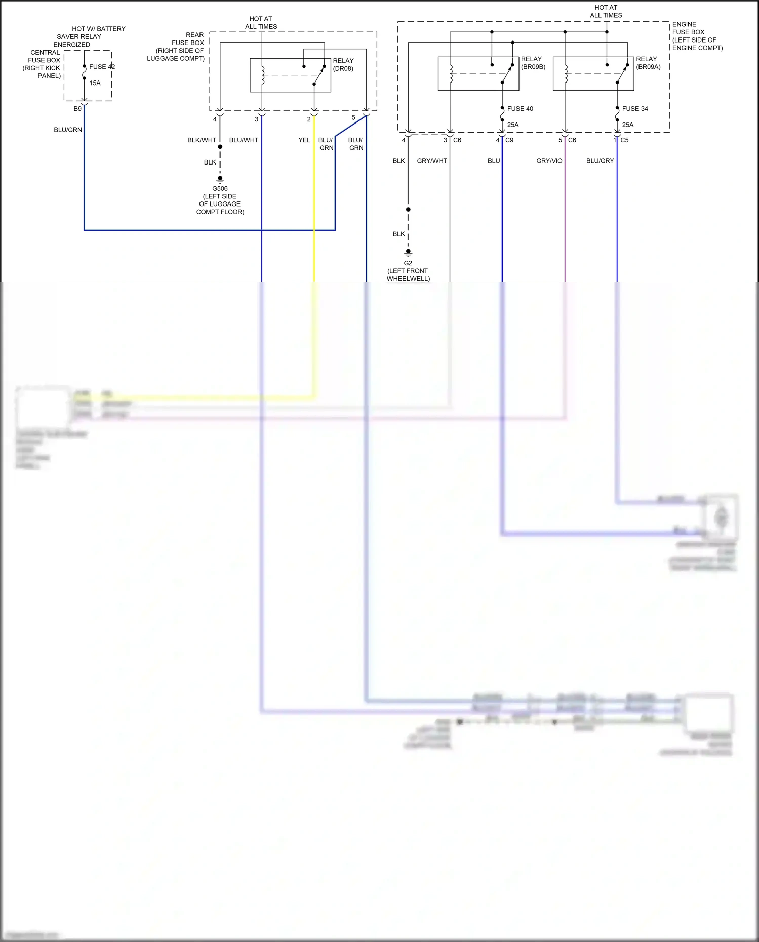 Wiring diagram blu for Volvo XC90 II (2014-2019) (10 of 57)