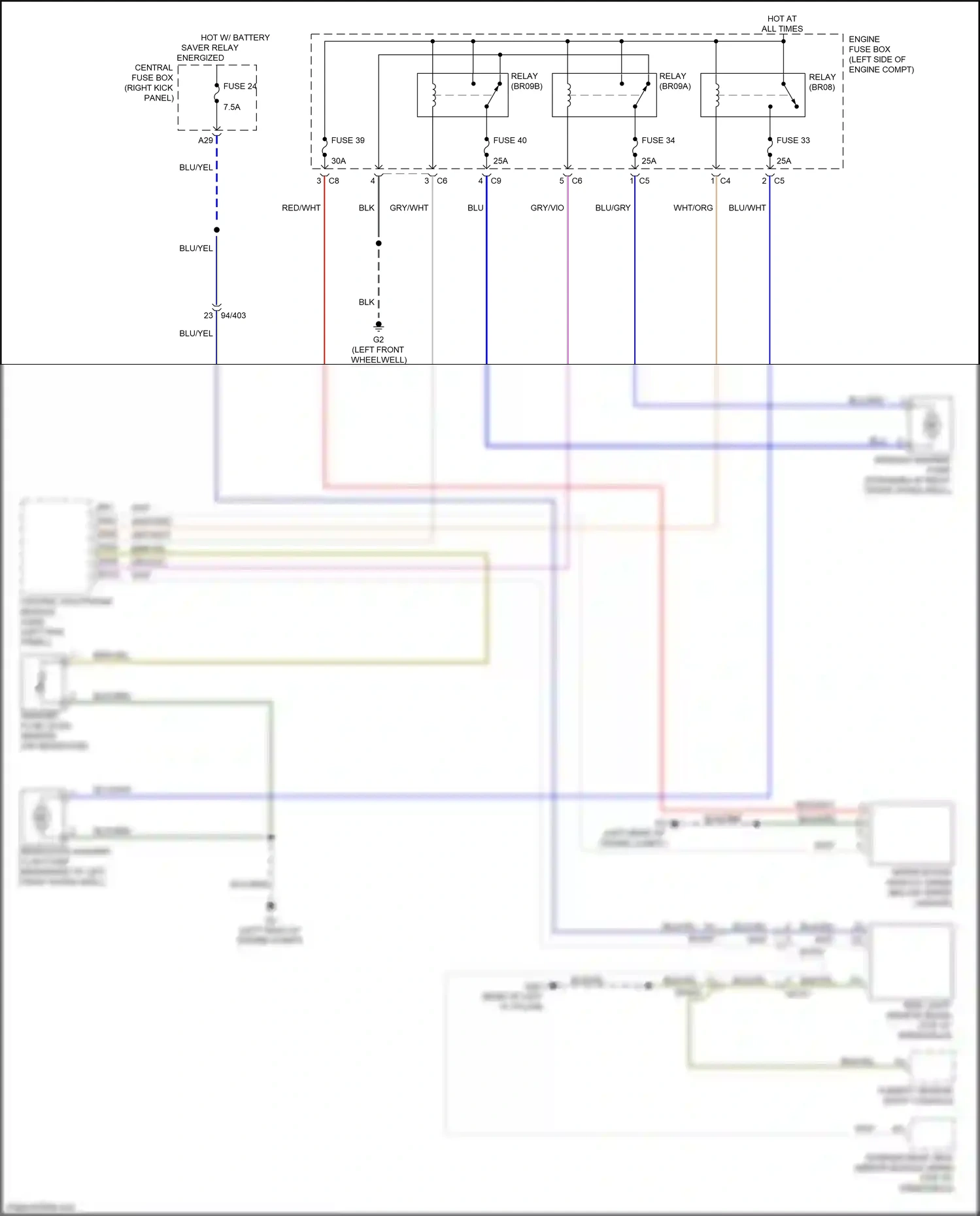 Wiring diagram blu for Volvo XC90 II (2014-2019) (3 of 57)