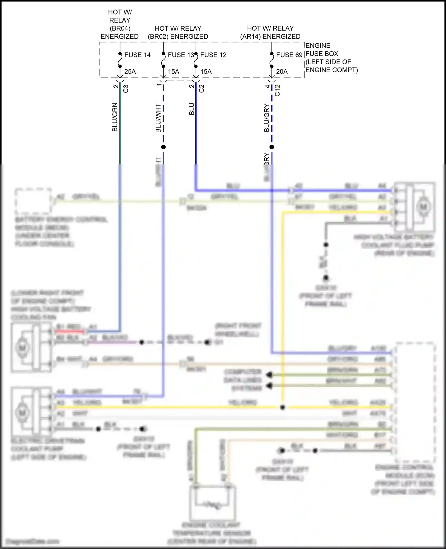 Wiring diagram blu for Volvo XC90 II (2014-2019) (7 of 57)