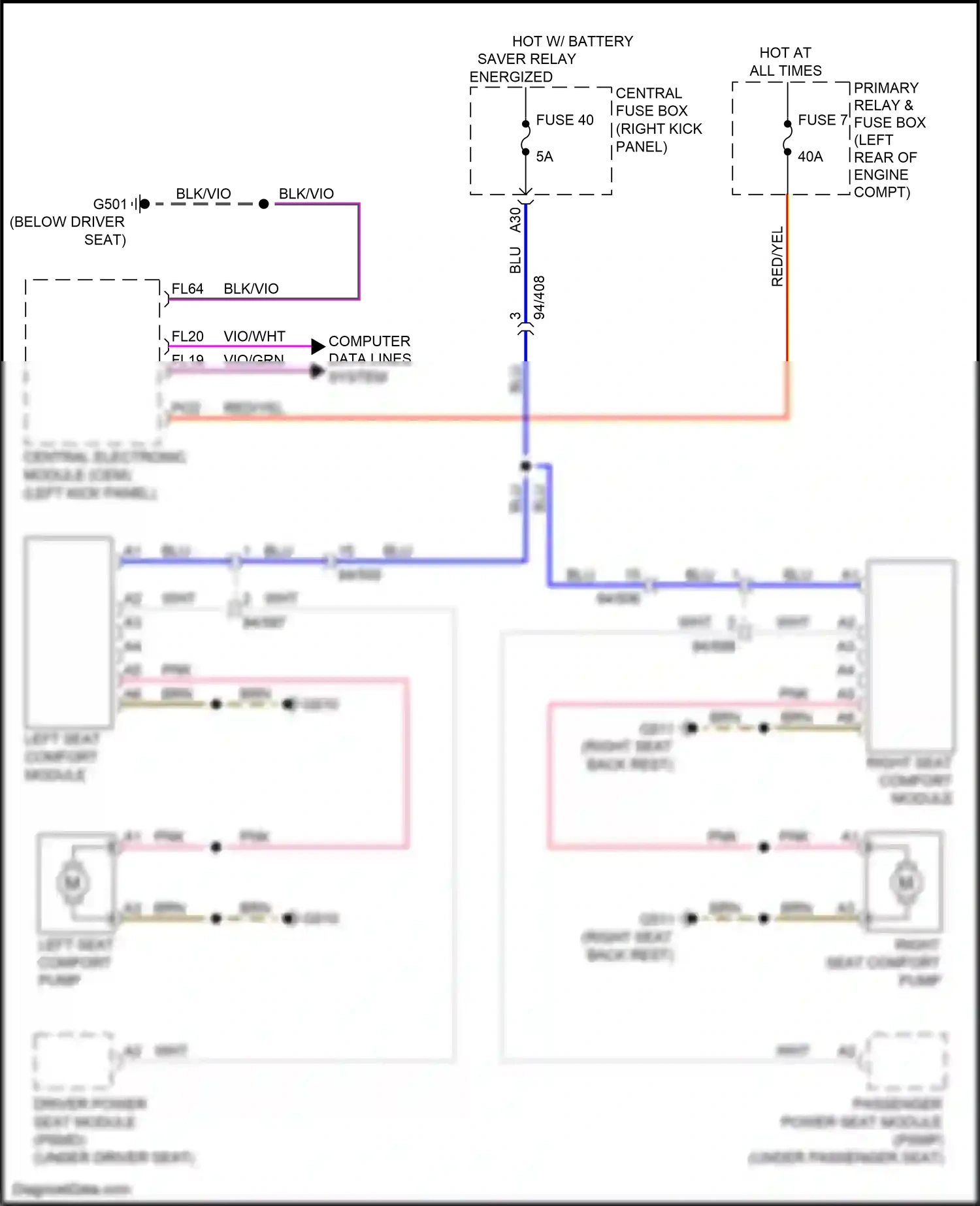Wiring diagram blu for Volvo XC90 II (2014-2019) (42 of 57)