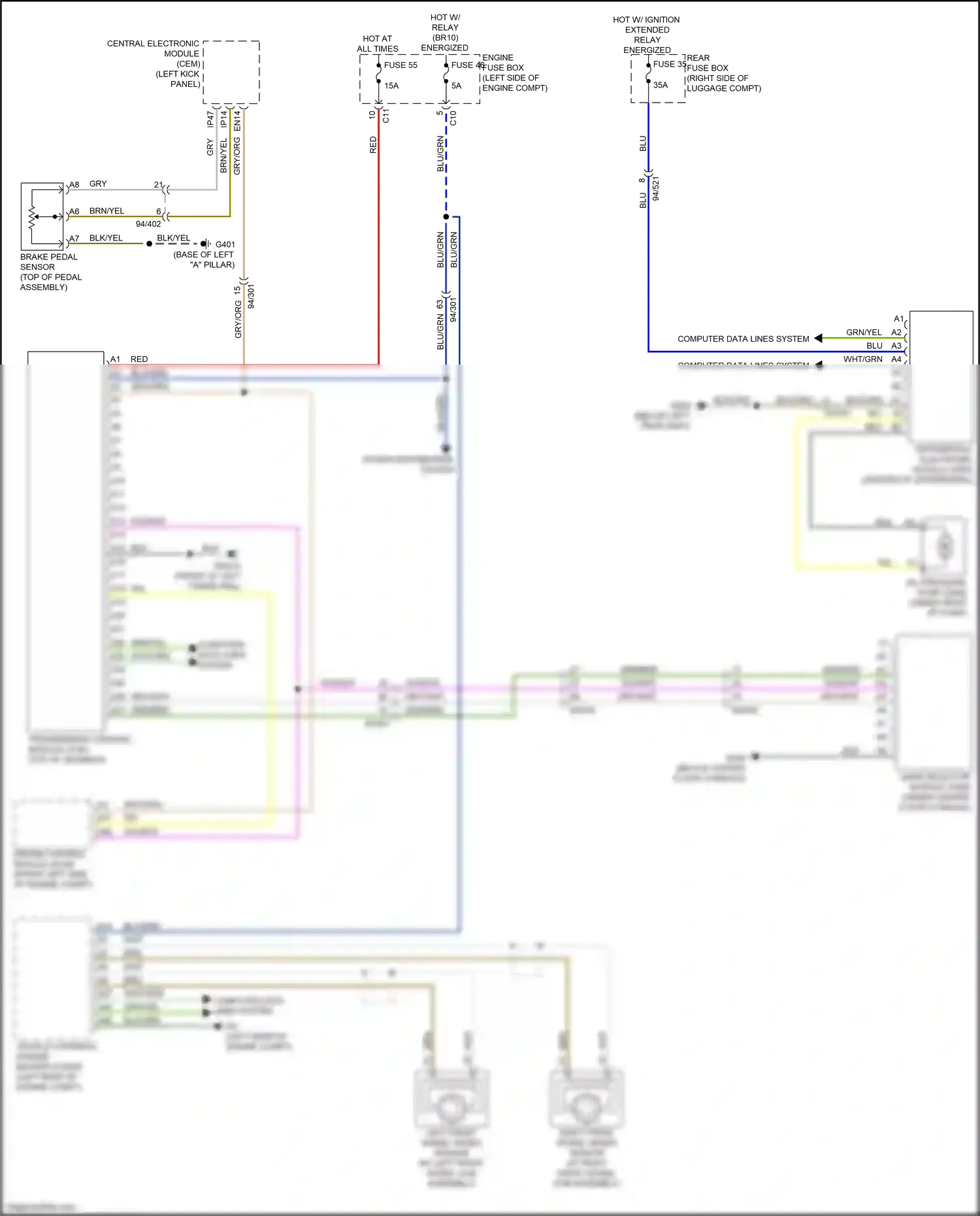 Wiring diagram blu for Volvo XC90 II (2014-2019) (29 of 57)