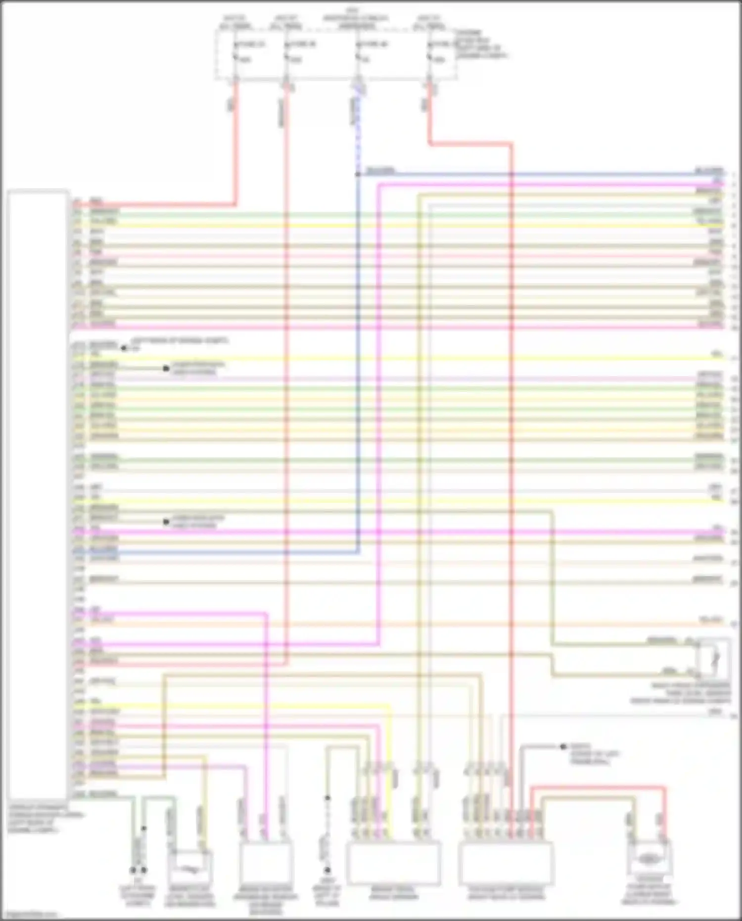 Wiring diagram brake pedal angle sensor for Volvo XC90 II (2014-2019) (1 of 1)