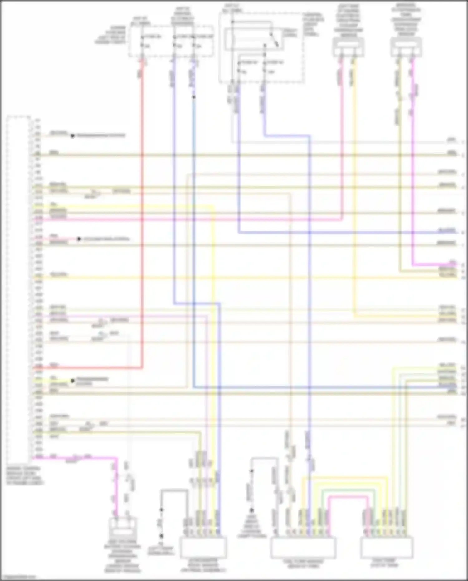 Wiring diagram center front expansion tank level sensor for Volvo XC90 II (2014-2019) (1 of 1)