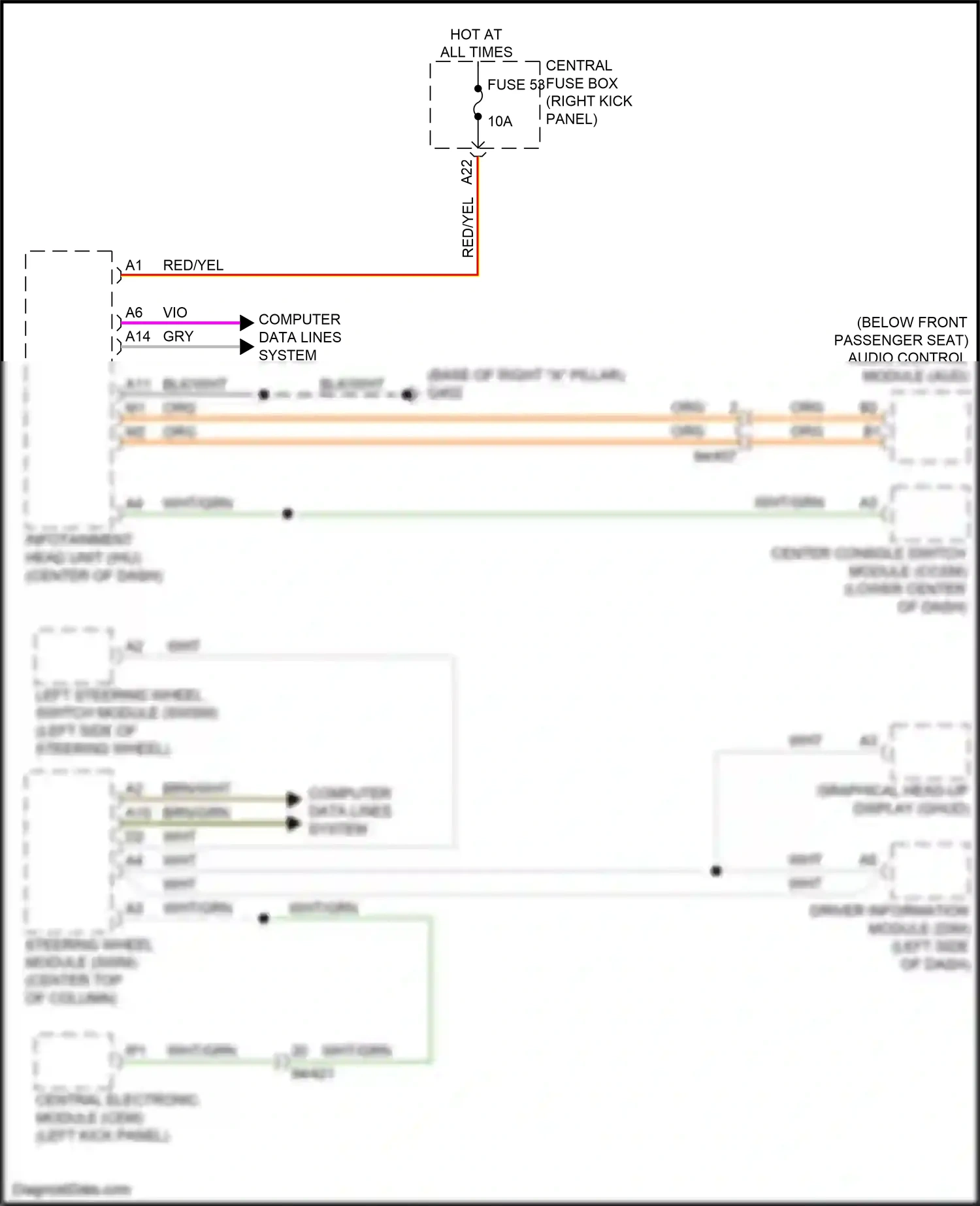 Wiring diagram computer data lines system for Volvo XC90 II (2014-2019) (16 of 63)