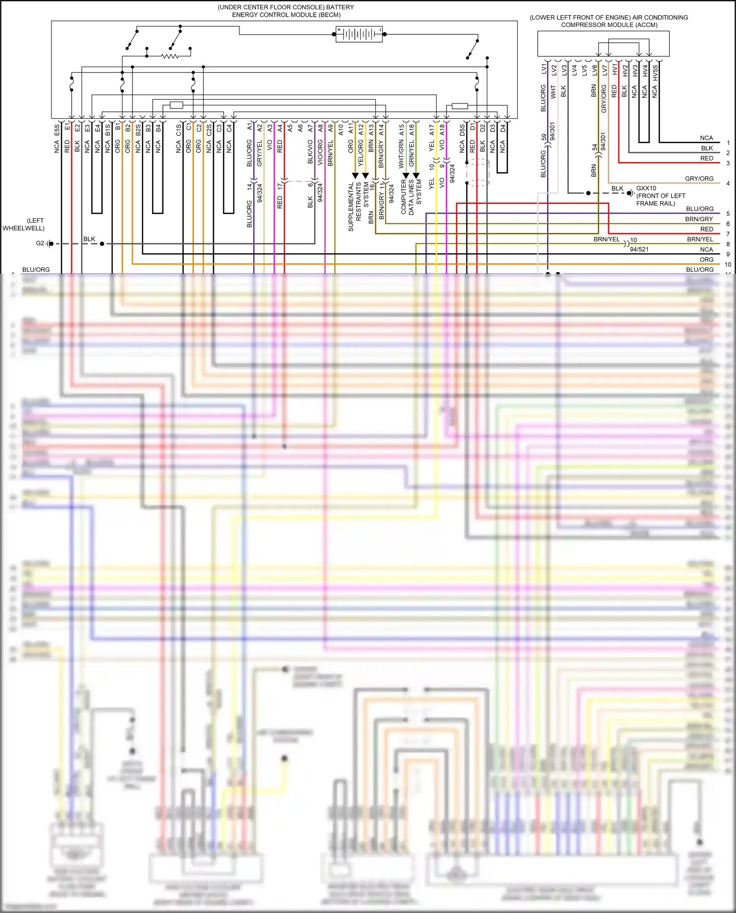 Volvo XC90 II (2014-2019) computer wiring diagram  (2 of 6)