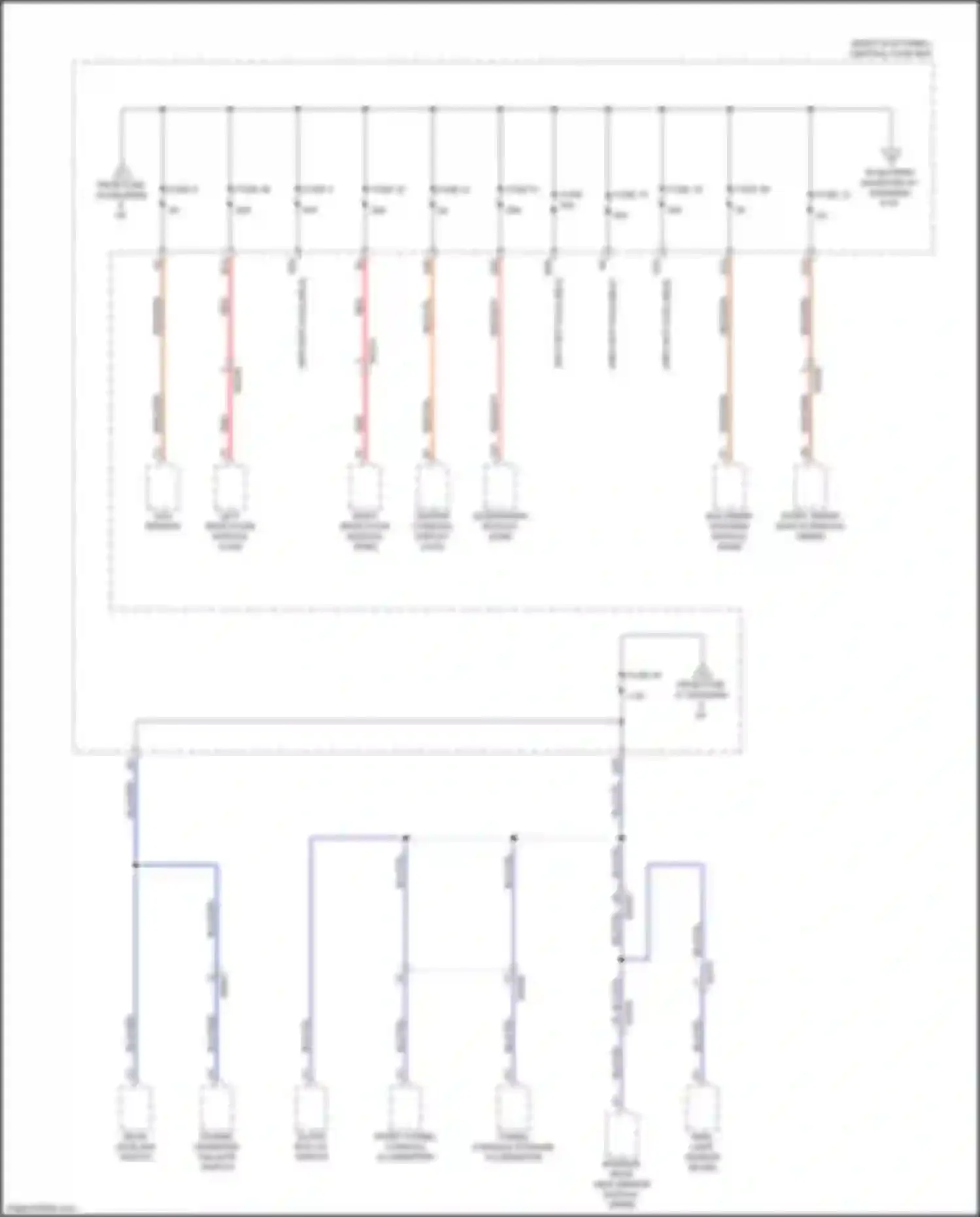 Wiring diagram front tunnel console illumination for Volvo XC90 II (2014-2019) (5 of 5)