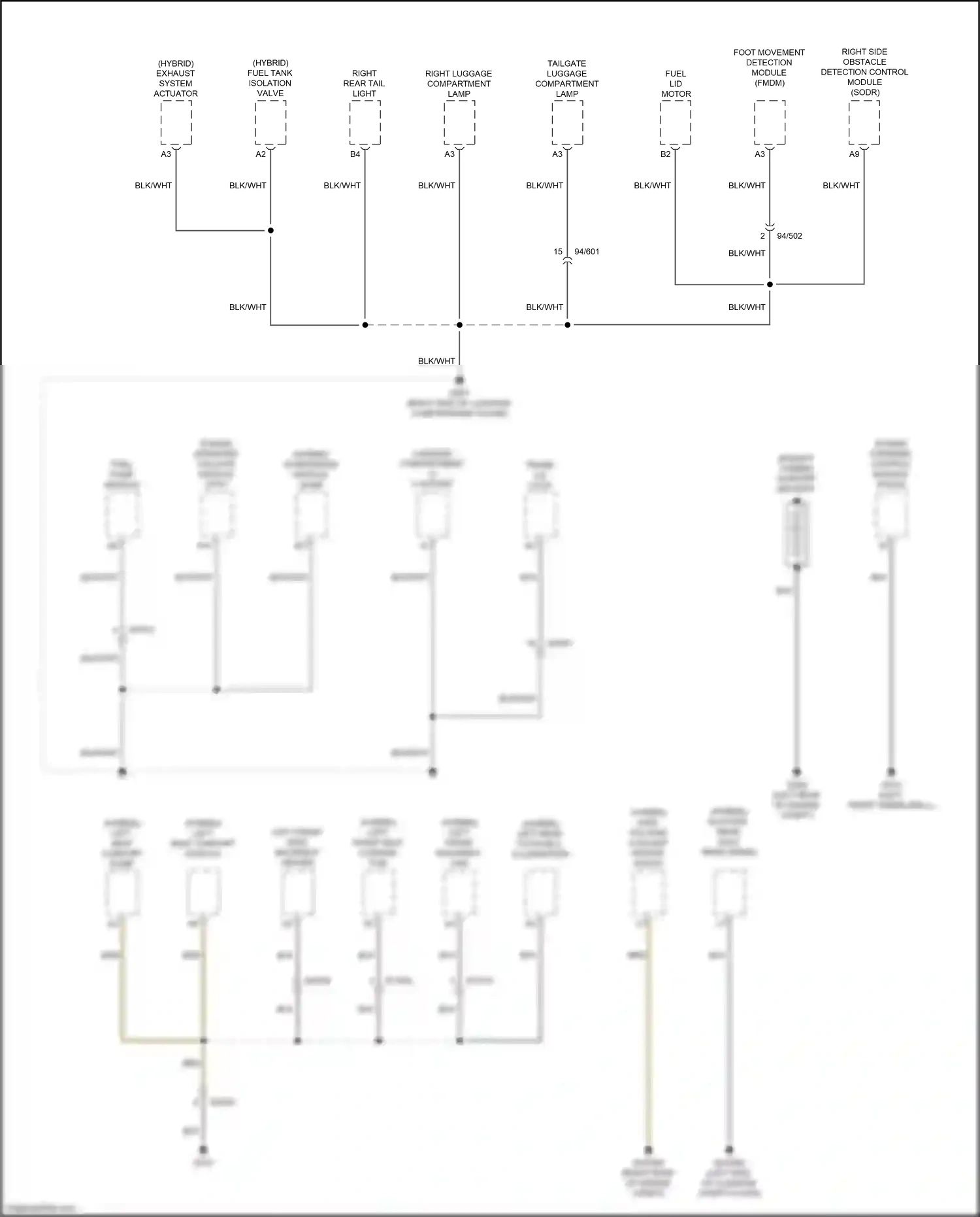 Wiring diagram fuel pump module for Volvo XC90 II (2014-2019) (1 of 1)