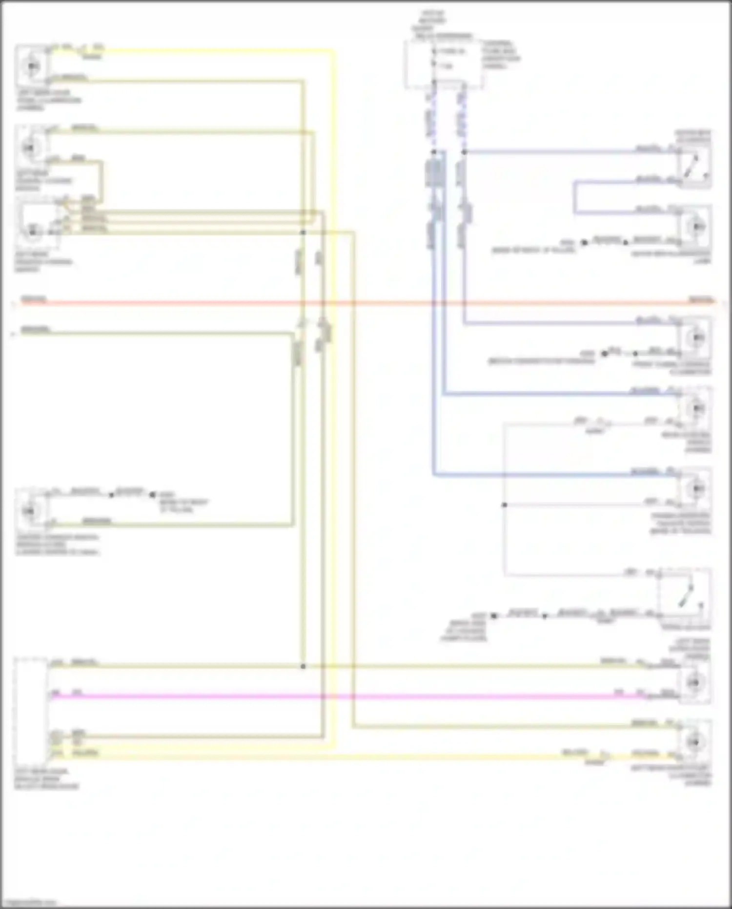 Wiring diagram glove box lid switch for Volvo XC90 II (2014-2019) (2 of 4)