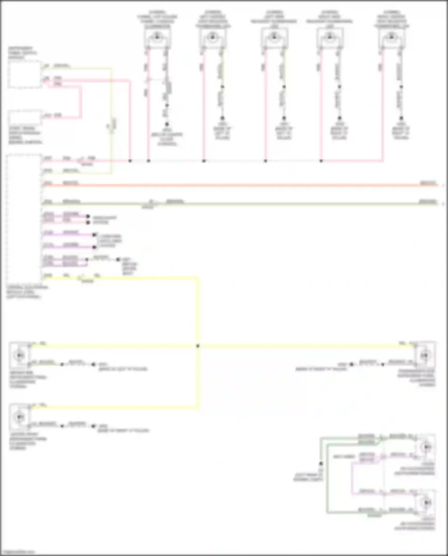 Wiring diagram headlights system for Volvo XC90 II (2014-2019) (3 of 3)