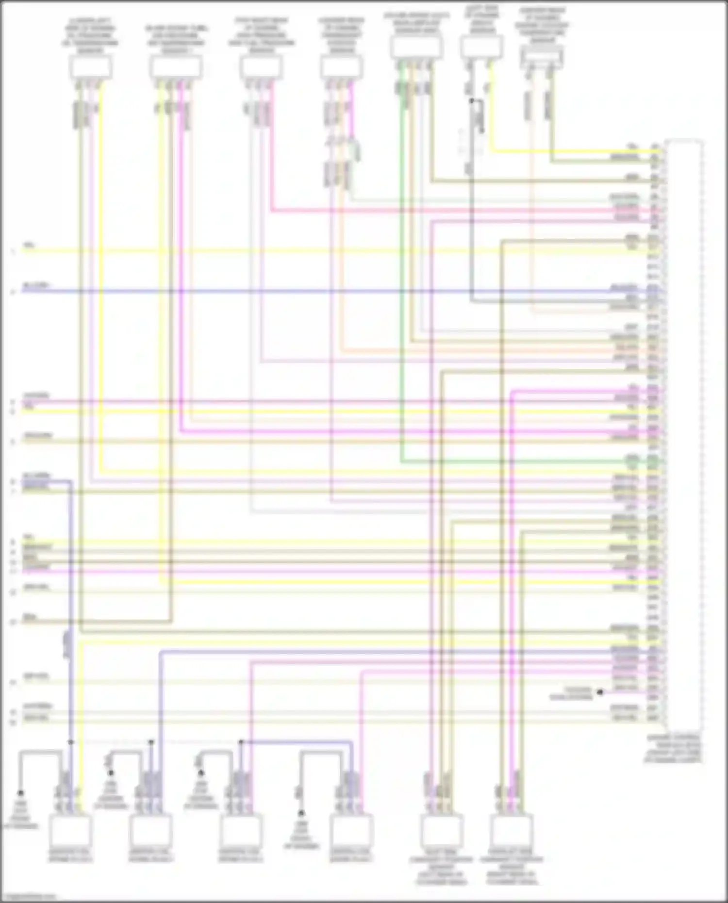 Wiring diagram knock sensor for Volvo XC90 II (2014-2019) (1 of 3)