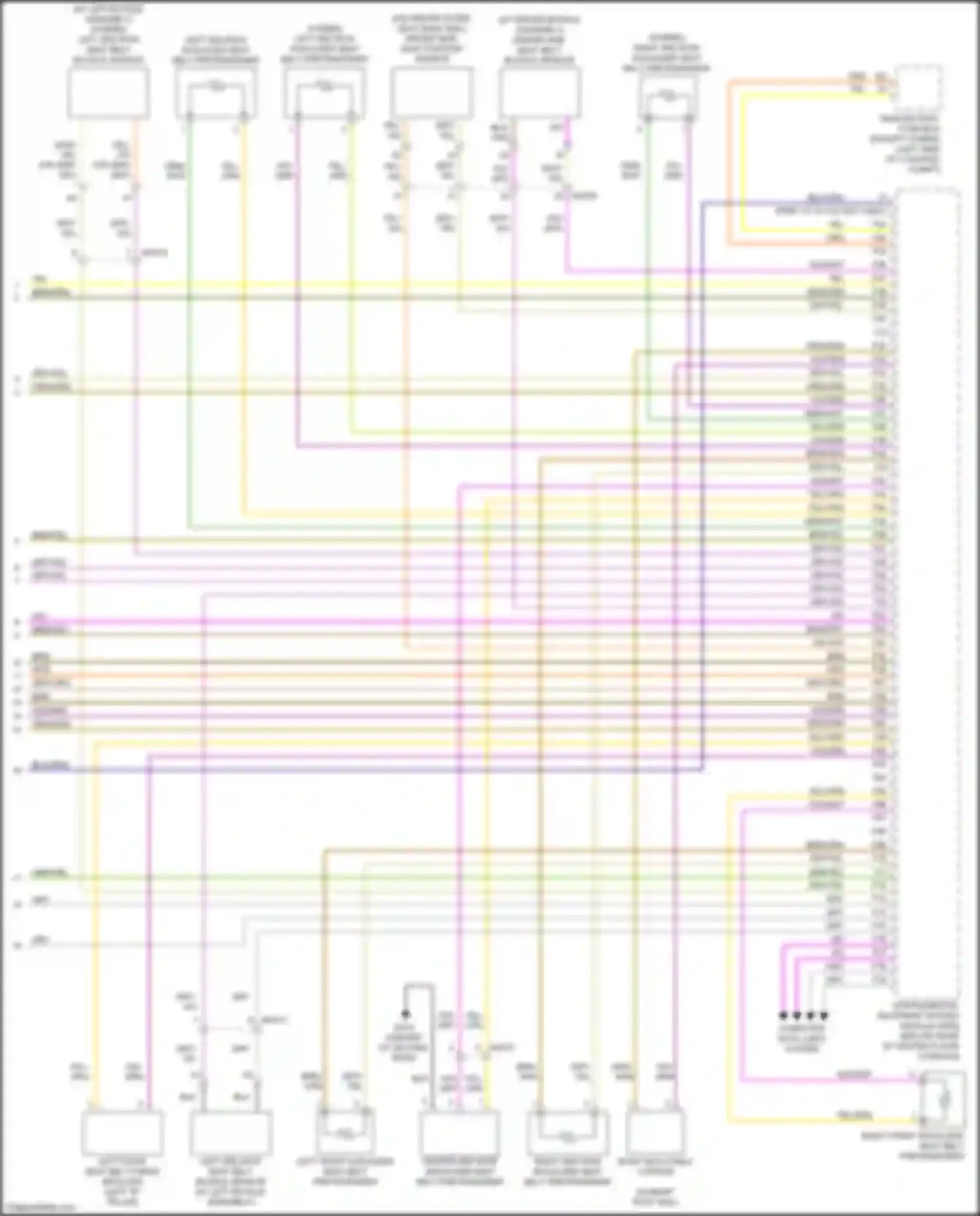 Wiring diagram main battery fuse box for Volvo XC90 II (2014-2019) (3 of 3)