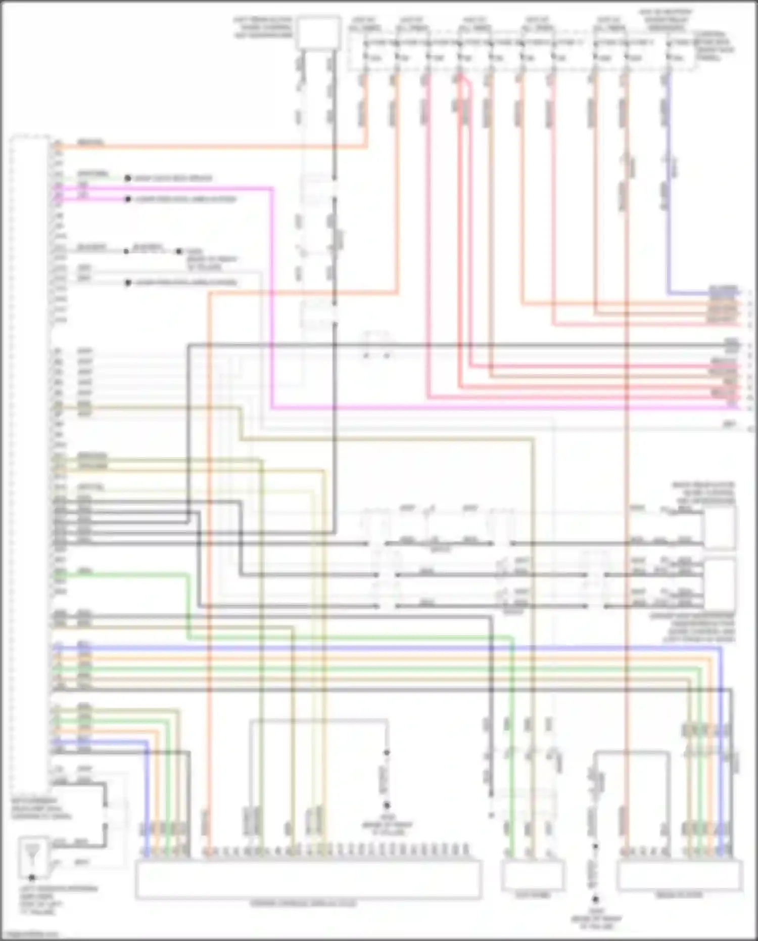 Wiring diagram most data bus circuit for Volvo XC90 II (2014-2019) (1 of 2)