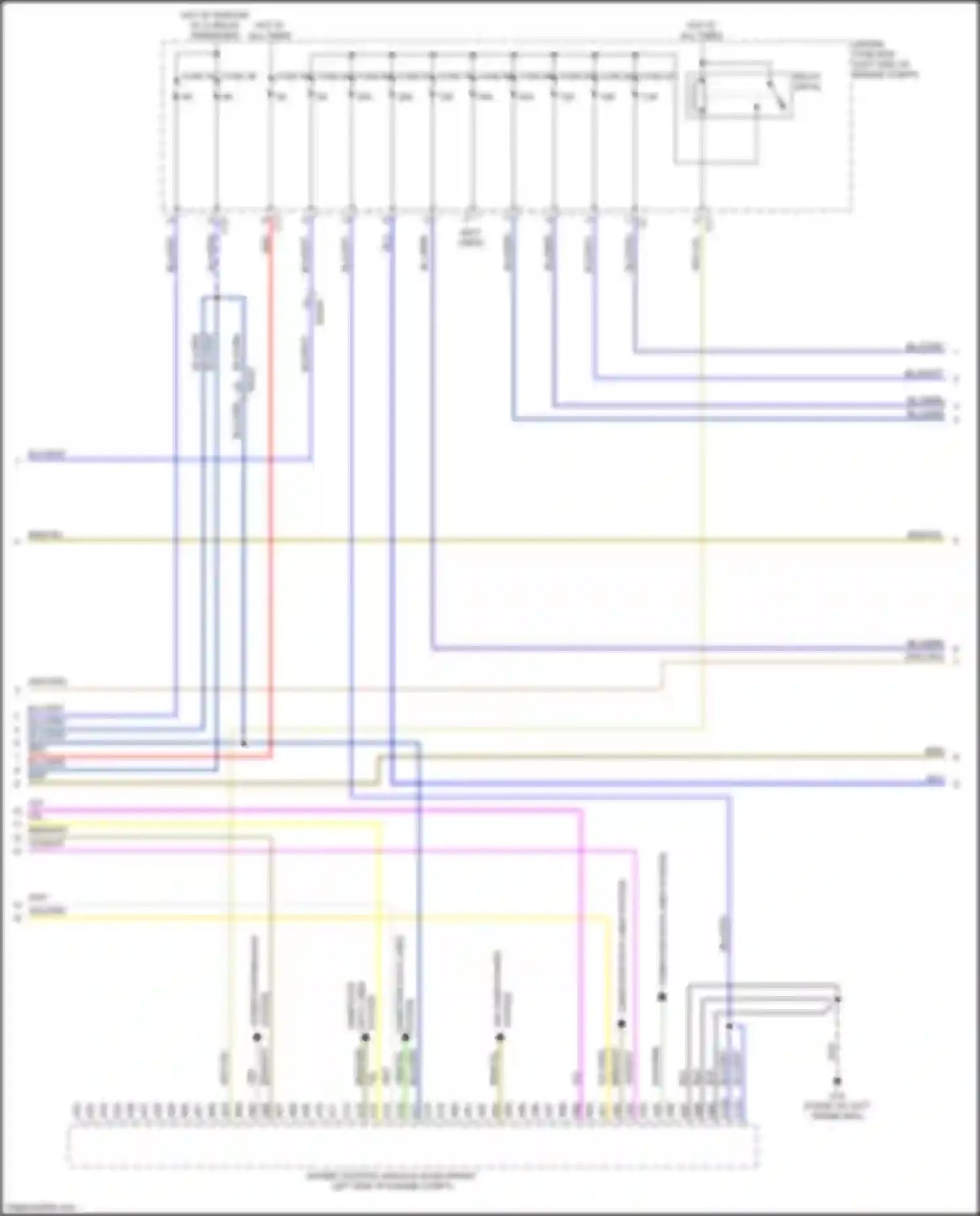 Wiring diagram power distribution for Volvo XC90 II (2014-2019) (1 of 2)