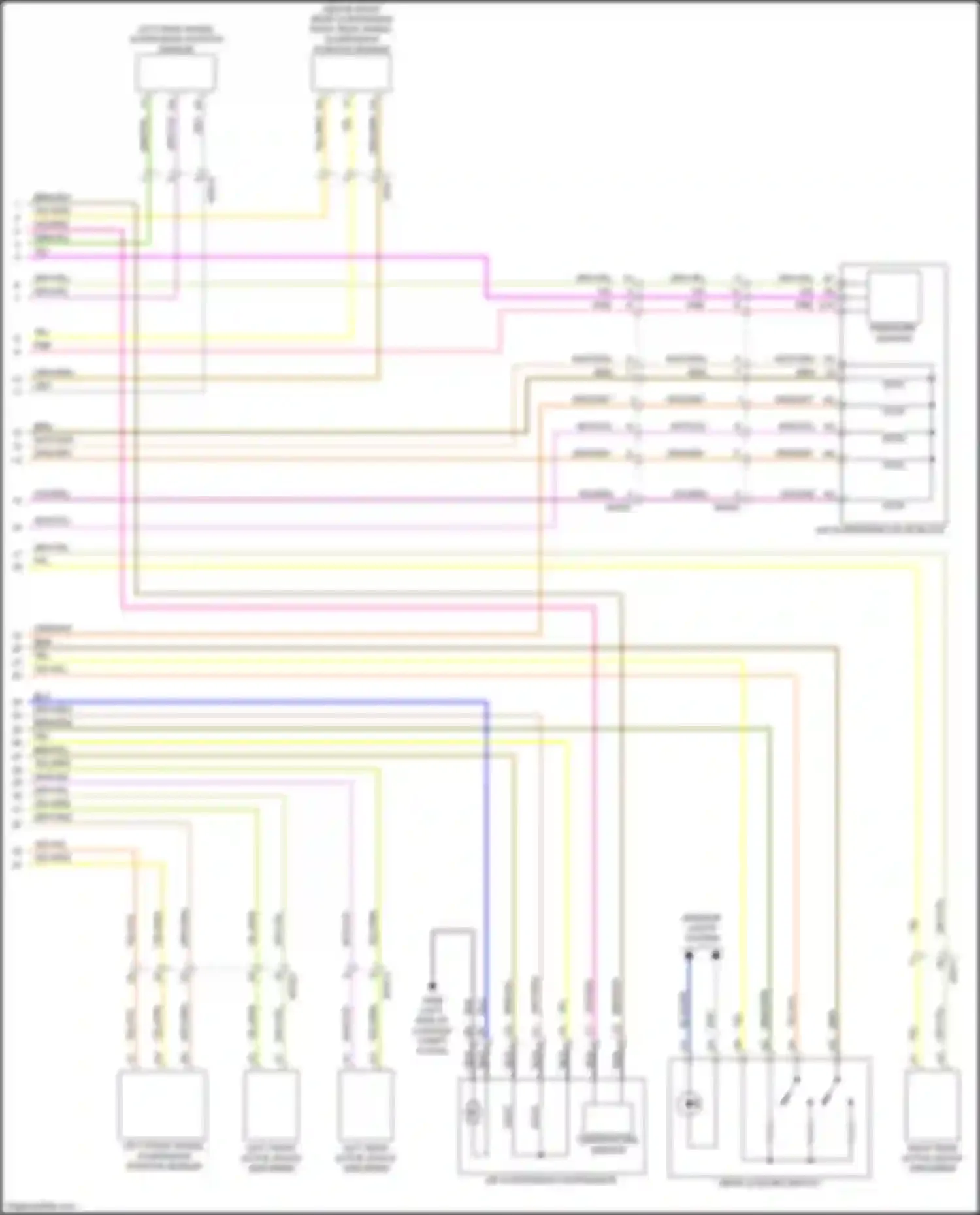 Wiring diagram pressure sensor for Volvo XC90 II (2014-2019) (1 of 2)