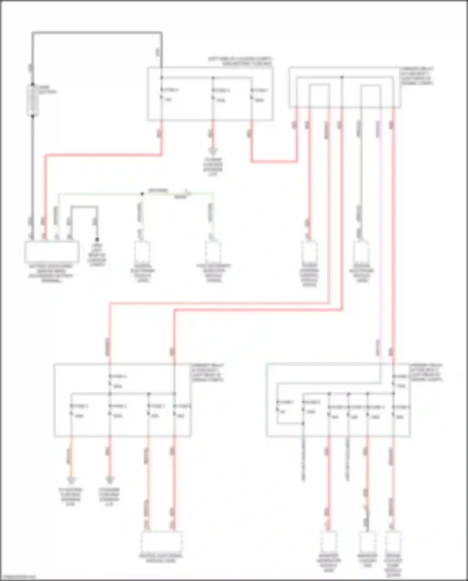 Wiring diagram primary relay & fuse box 1 for Volvo XC90 II (2014-2019) (8 of 8)