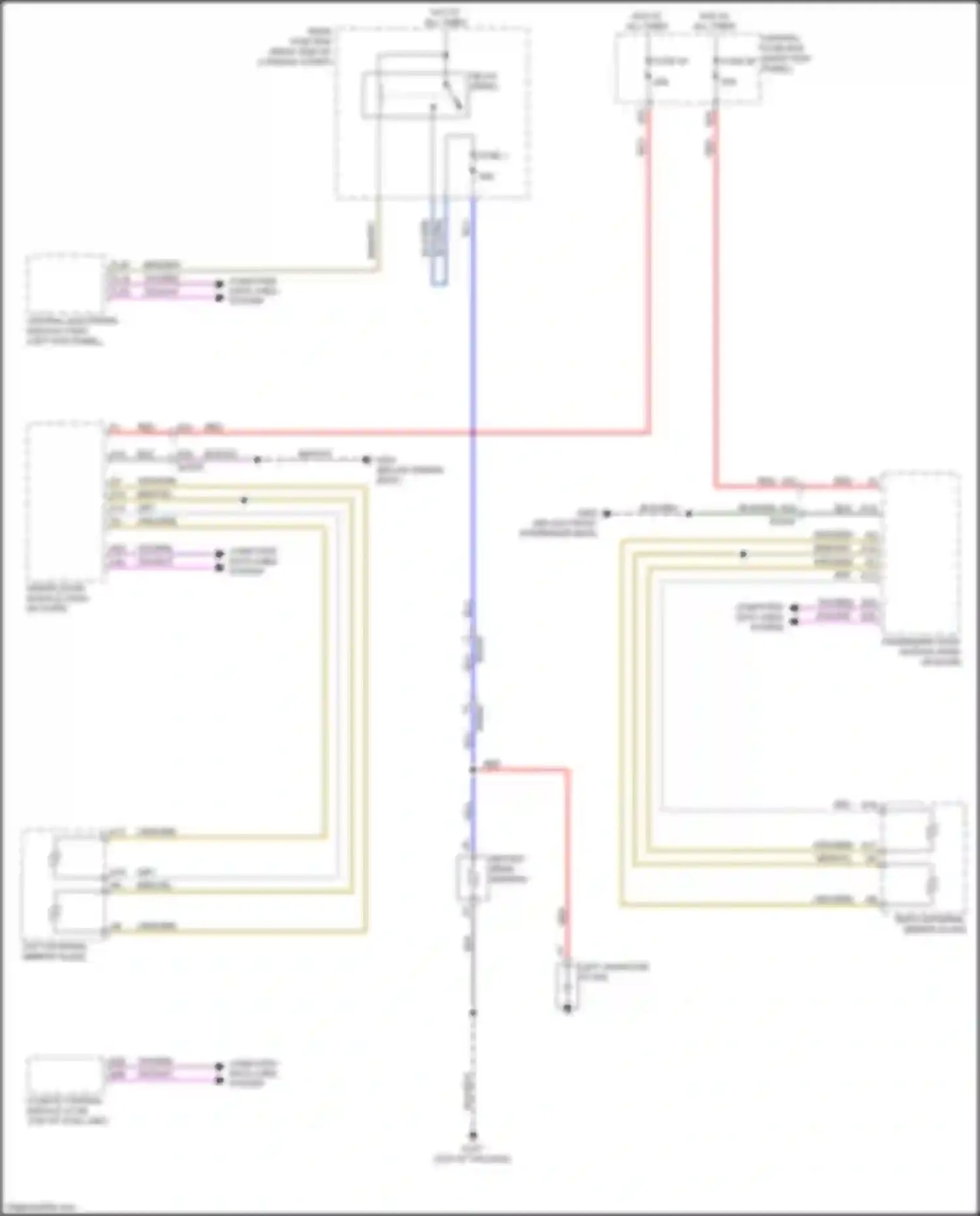 Wiring diagram rear fuse box for Volvo XC90 II (2014-2019) (1 of 16)