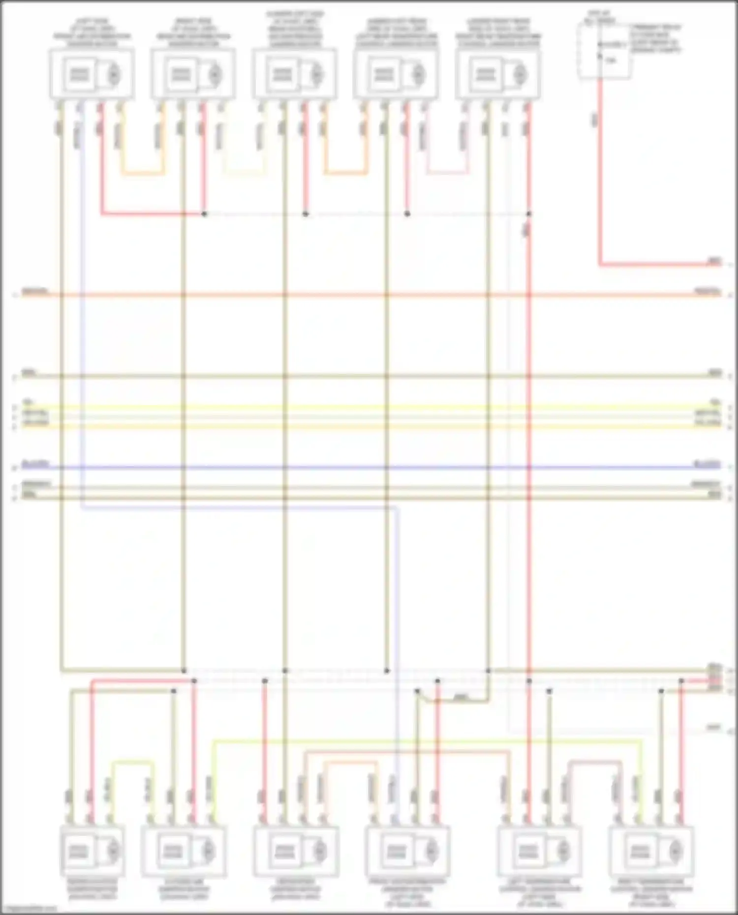 Wiring diagram recirculation damper motor for Volvo XC90 II (2014-2019) (2 of 2)