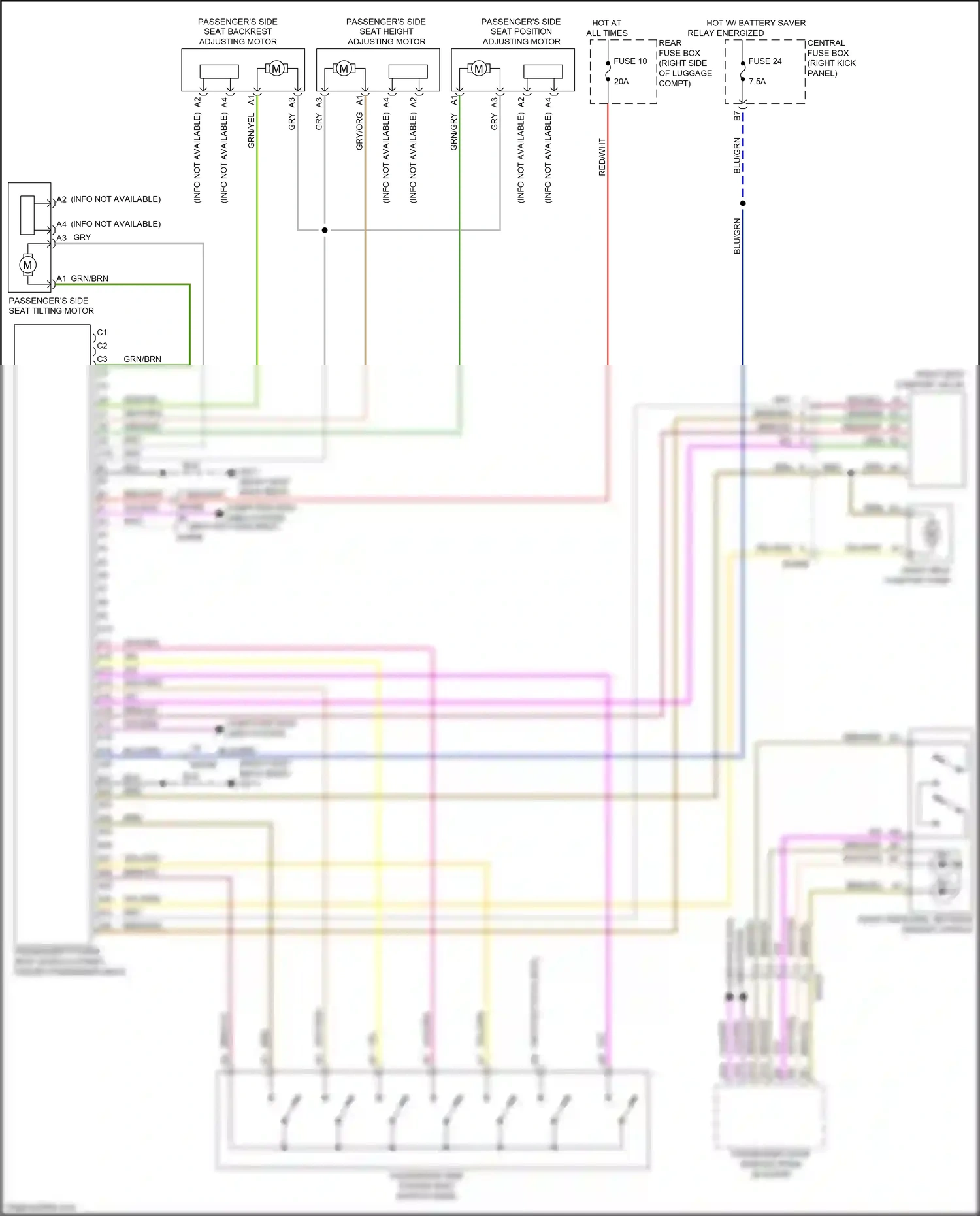 Wiring diagram red/blu for Volvo XC90 II (2014-2019) (2 of 2)