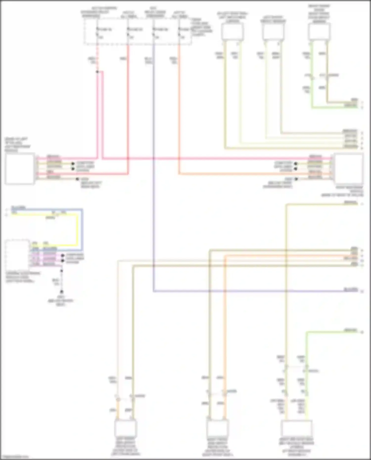 Wiring diagram right front door impact sensor for Volvo XC90 II (2014-2019) (1 of 1)