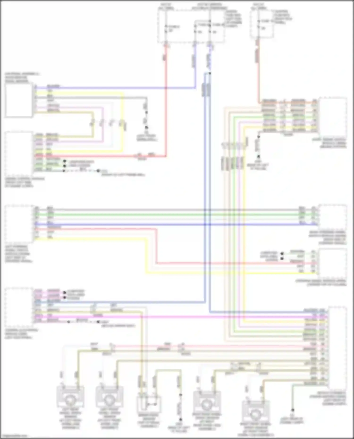 Wiring diagram right front wheel speed sensor for Volvo XC90 II (2014-2019) (3 of 6)