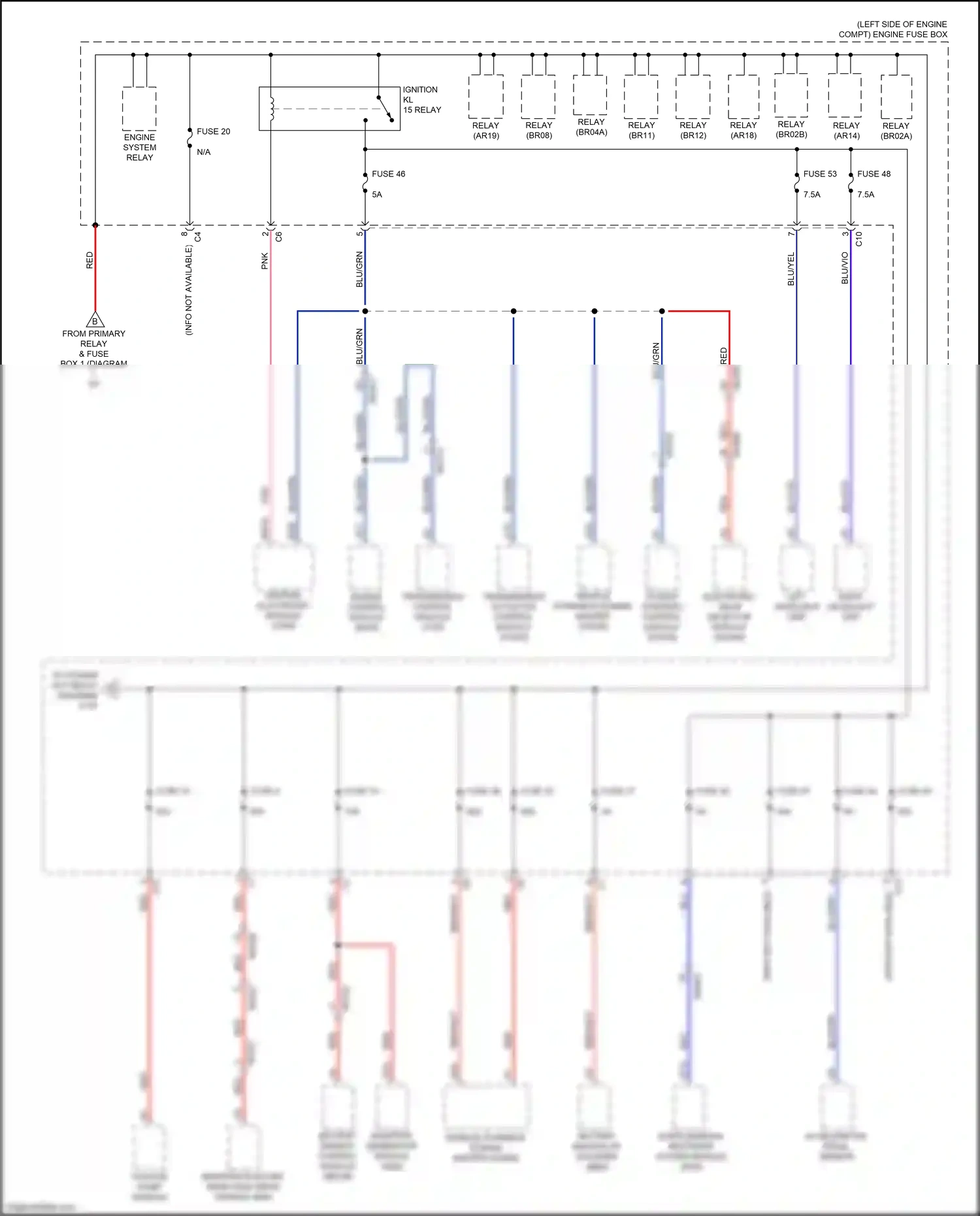 Wiring diagram vacuum pump module for Volvo XC90 II (2014-2019) (1 of 1)