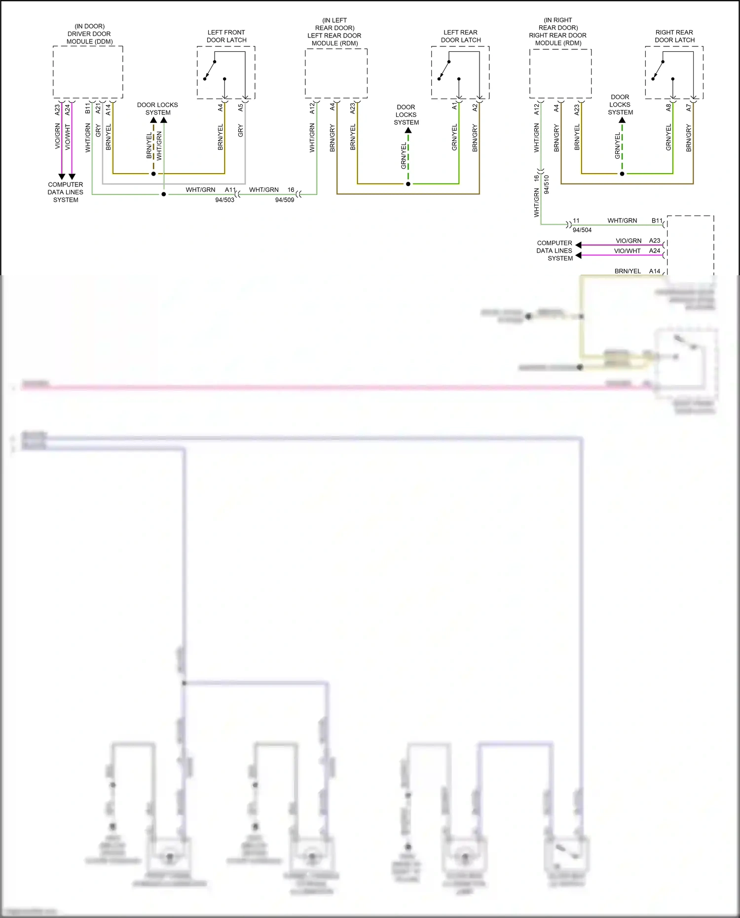 Wiring diagram vio/org for Volvo XC90 II (2014-2019) (15 of 38)
