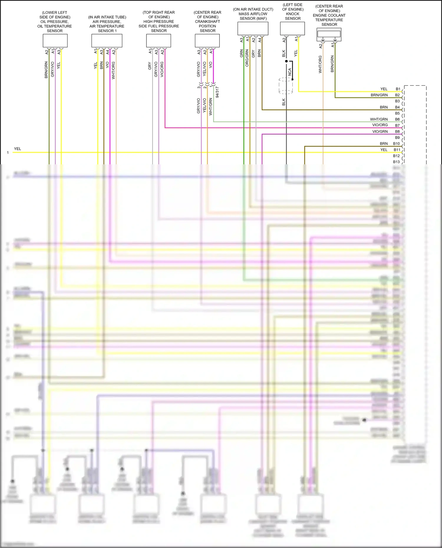 Wiring diagram vio/wht for Volvo XC90 II (2014-2019) (45 of 56)