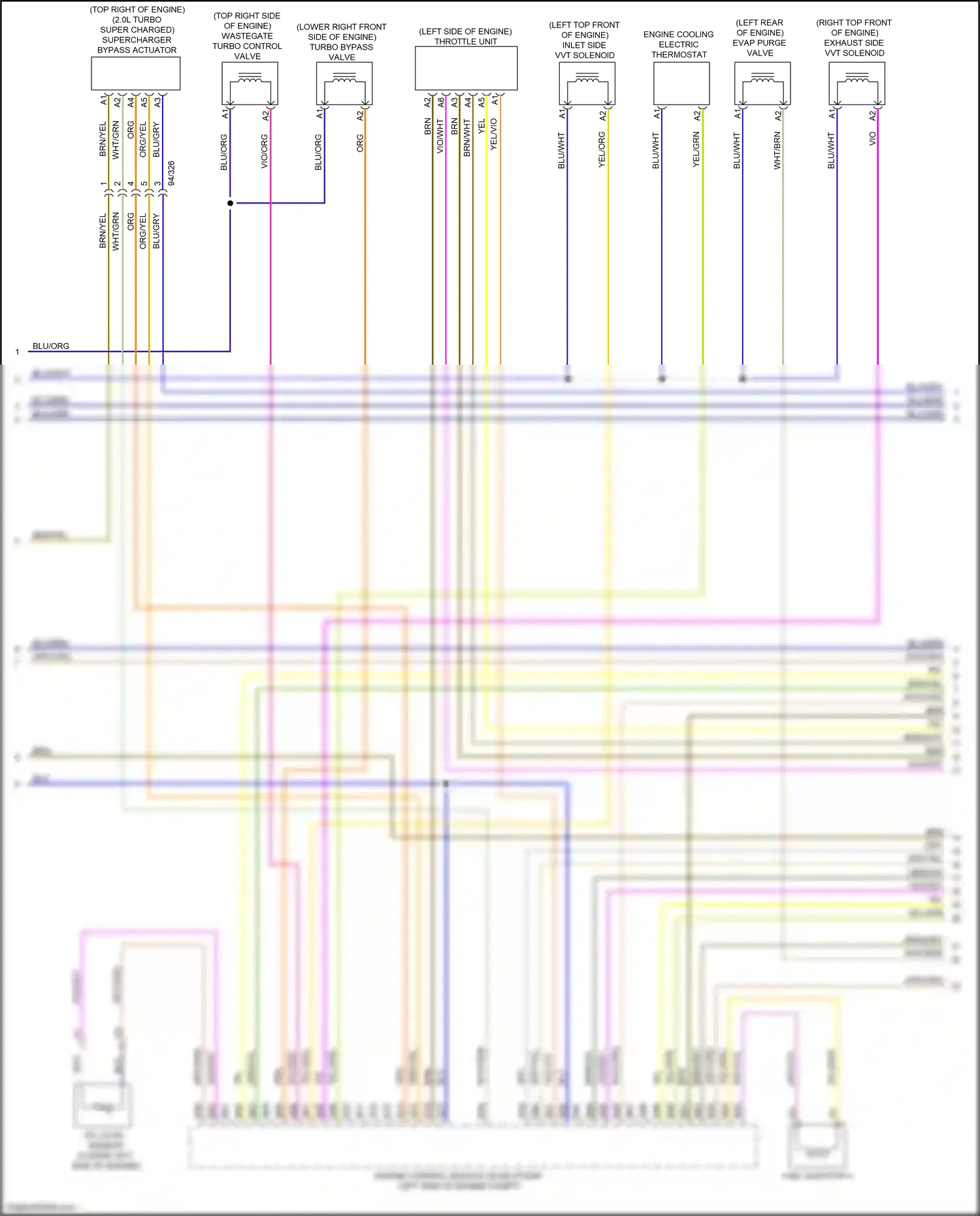 Wiring diagram vio/wht for Volvo XC90 II (2014-2019) (43 of 56)