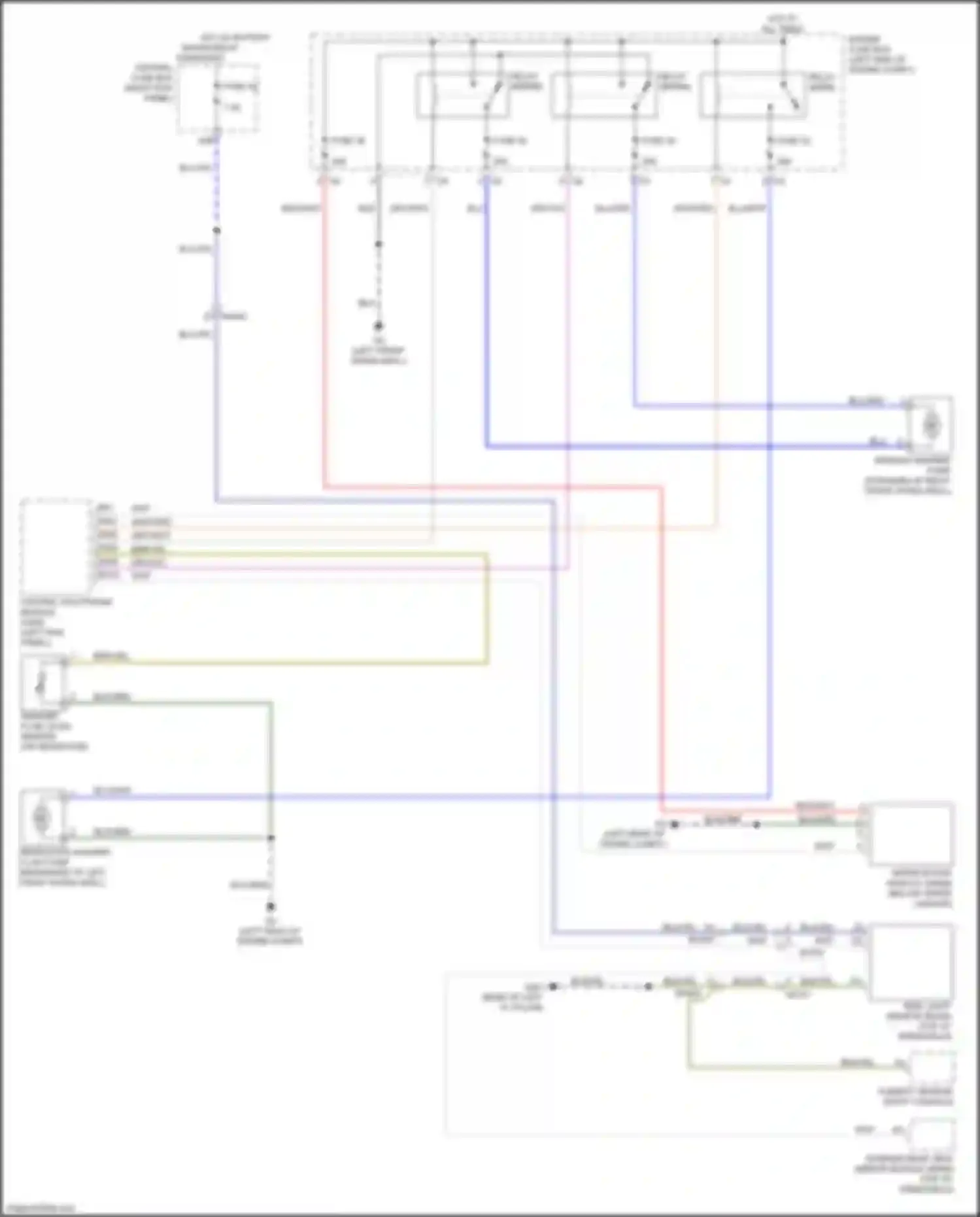 Wiring diagram washer fluid level sensor for Volvo XC90 II (2014-2019) (1 of 2)